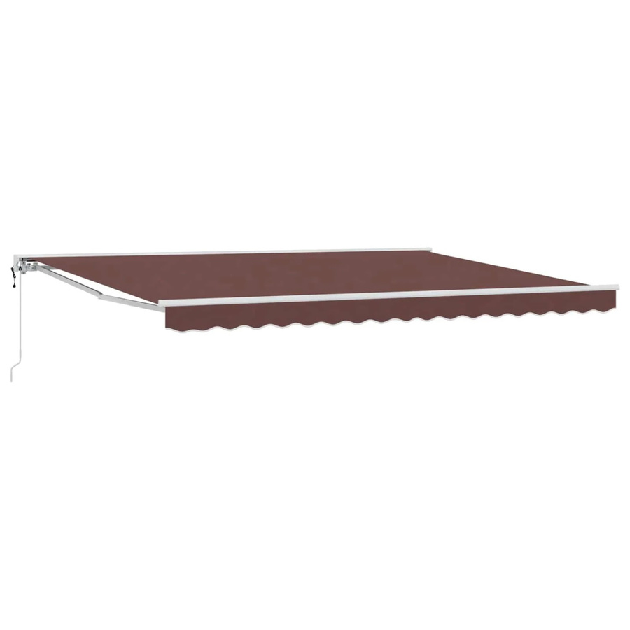 vidaXL Elektrische Ausziehbare Markise mit Fernbedienung in Braun, B: 500 cm, T: 300 cm - Bild 2