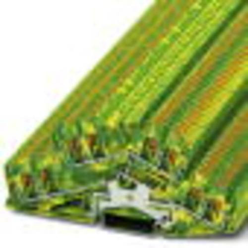 Phoenix Contact 3210611 Doppelstockklemme mit Push-Lock-Federanschluss, 5,2 mm, Grün und Gelb, 50 Stück - Bild 1