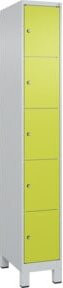 C+P Schließfachschrank Classic PLUS mit Füßen, 1 Abteil, Viridingrün, H x B x T: 195 x 30 x 50 cm - Bild 1