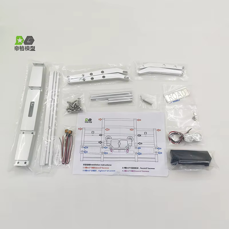 Tamiya König Hauler Grand Hauler, Lkw Metall Front Grille Stoßstange, 1:14 - Bild 2