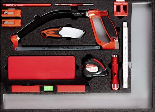 Gedore RED Werkzeugset mit Messwerkzeugen und Schneidwerkzeugen, Rot, 1/1 CT-Modul - Bild 1
