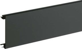 Hager Brüstungskanal-Oberteil aus Kunststoff in Anthrazit, Länge: 200 cm, Breite: 8 cm - Bild 1
