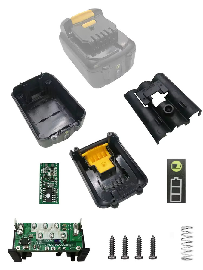 DeWalt Ersatz-Schutzplatine und Kunststoffgehäuse für 6x18650 Li-Ion Akkus, kompatibel mit 10,8 V und 12 V Modellen DCB120, DCB125 und DCB127 - Bild 4