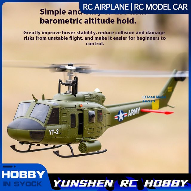 Yuxiang UH1 Huey F07 ferngesteuerter Hubschrauber, 3D-Stunt-Hubschrauber - Bild 1