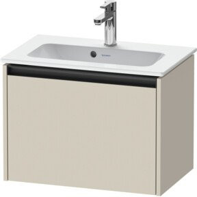 Duravit Waschtischunterschrank Ketho.2 Compact, Farbe: Tau matt, 1 Auszug, wandhängend, B/T/H: 61 x 39 x 44 cm - Bild 1