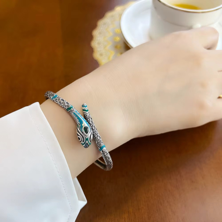 Armband Armreifen Schlange, 925 Sterlingsilber, Damen - Bild 2