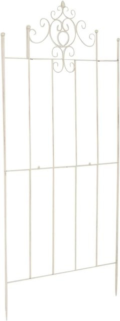 DELUKE Rankgitter HEIKE Rankhilfe aus Metall in Antik-Creme zur Gartengestaltung, B/T/H: 86 x 2 x 170 cm - Bild 1