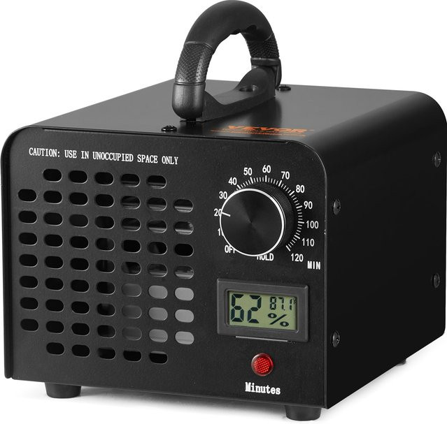 SucceBuy Ozongenerator zur Geruchsentfernung in Schwarz aus Metall mit hoher Kapazität von bis zu 36000 mg/u für gewerbliche und industrielle Anwendungen - Bild 1