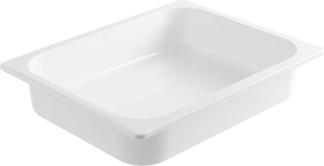 VEGA GN-Behälter 1/2, rechteckig, weiß, 3400 ml, B/T/H: 26,5 x 32,5 x 6,5 cm - Bild 1