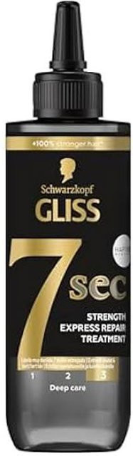 Schwarzkopf Gliss 7 Sec Maske, 200 ml, für strapaziertes Haar - Bild 1