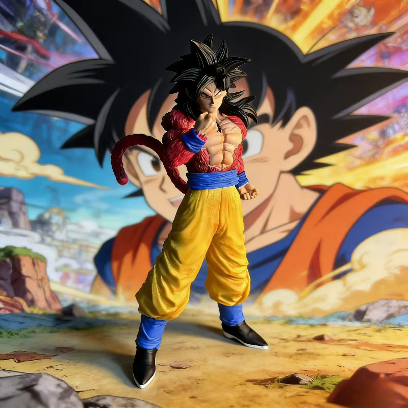 Bandai Dragon Ball Z Super Saiyan 4 Goku Actionfigur, 30cm, Kunststoff - Bild 2