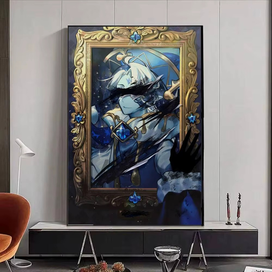 Selbstklebender Anime Cartoon-Poster Shadow Milk Cookie aus Papier, Mehrfarbig, Rechteckig - Bild 5