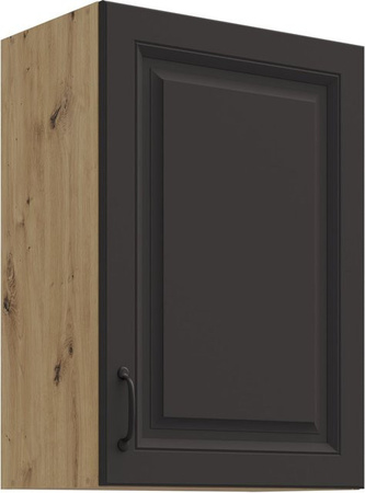 Hängeschrank Stilo Küchenschrank in Grau und Eiche Artisan mit mattem Finish, Breite: 50 cm