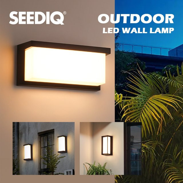 Seediq Moderne LED Außenwandleuchte Up-Down in Weiß, 24 W, Wasserdicht für Garten und Fassade - Bild 1