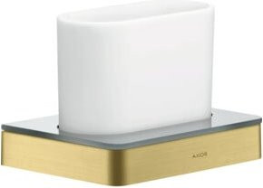 Hansgrohe Axor Zahnglas aus Glas für die Wandmontage in Brushed Brass und Gold/Transparent - Bild 1