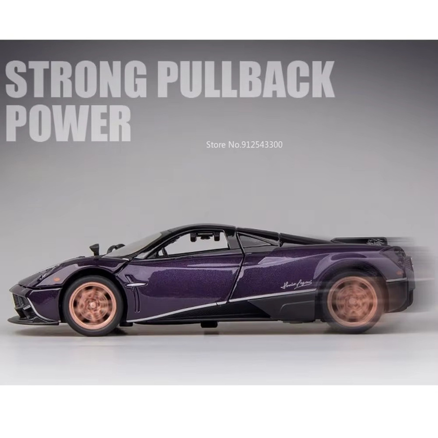 RMZ city Huayra Dinastia Huayra BC Automodell, 1:32, mit Licht und Sound, mit öffnenden Türen, Rückziehfunktion, Gummireifen - Bild 5