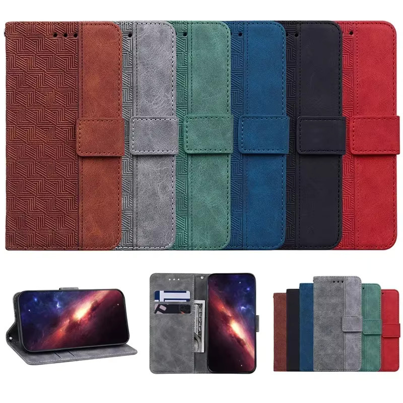 Leder Schutzhülle im Brieftaschen-Design mit Standfunktion für Xiaomi Redmi Note 10 10s 9t 9 8 Pro Max 4G 5G Note 8 7s 9s 8T in Rot - Bild 5