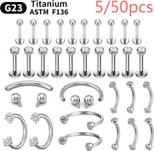 ihera Nasenring Septum Helix, Titan, Silber, Damen - Bild 1