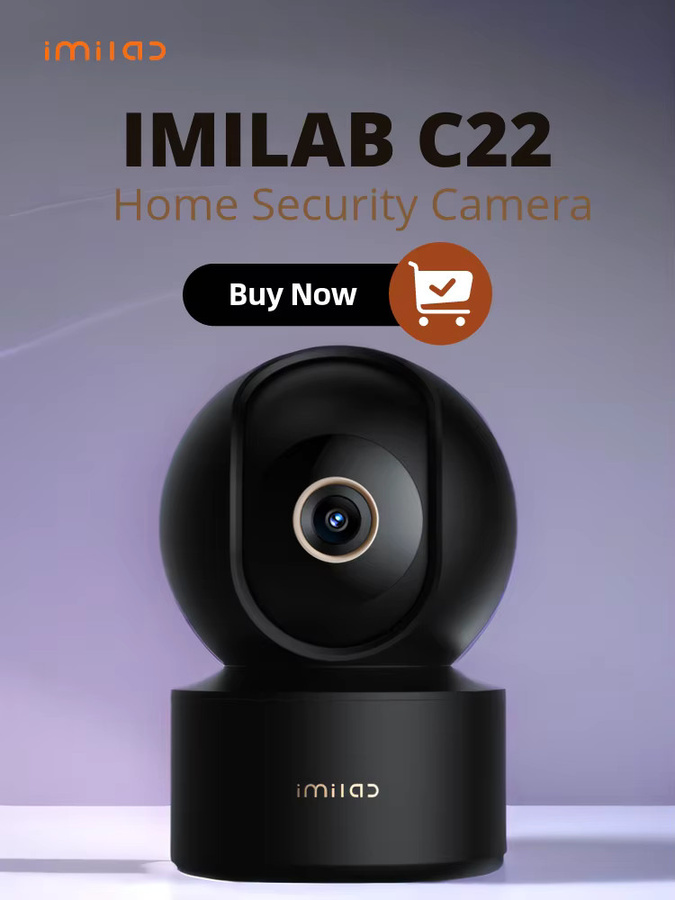 IMILAB C22 3K Sicherheits-Innenkamera mit 360° Überwachung, Farbnachtsicht und KI-Erkennung für Baby- und Haustierüberwachung via WiFi6 - Bild 5