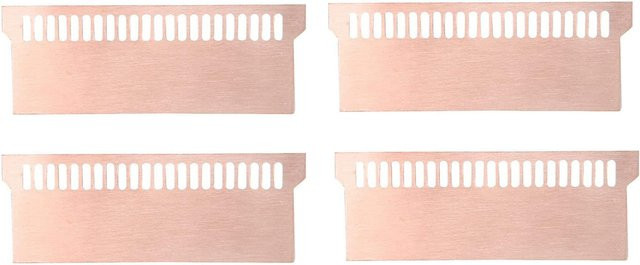 Supernew 4er Set RAM Kühler aus reinem Kupfer für Gaming Notebooks, 0,5 mm Dicke, in Silber und Gold - Bild 1