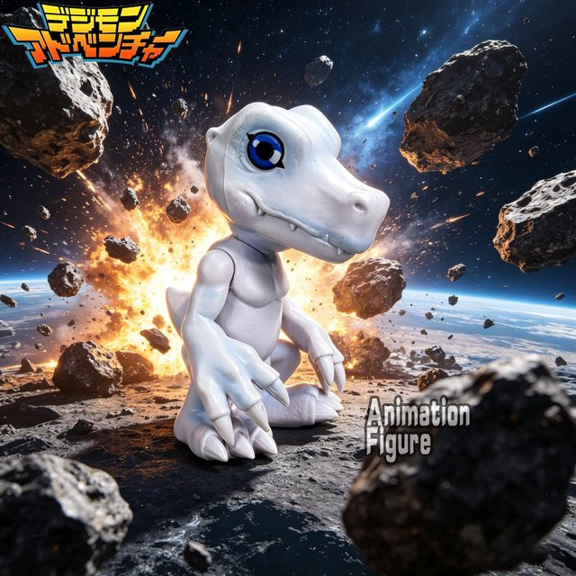 Bandai Digimon Adventure Agumon Actionfiguren, PVC-Statue, Weiß - Bild 1