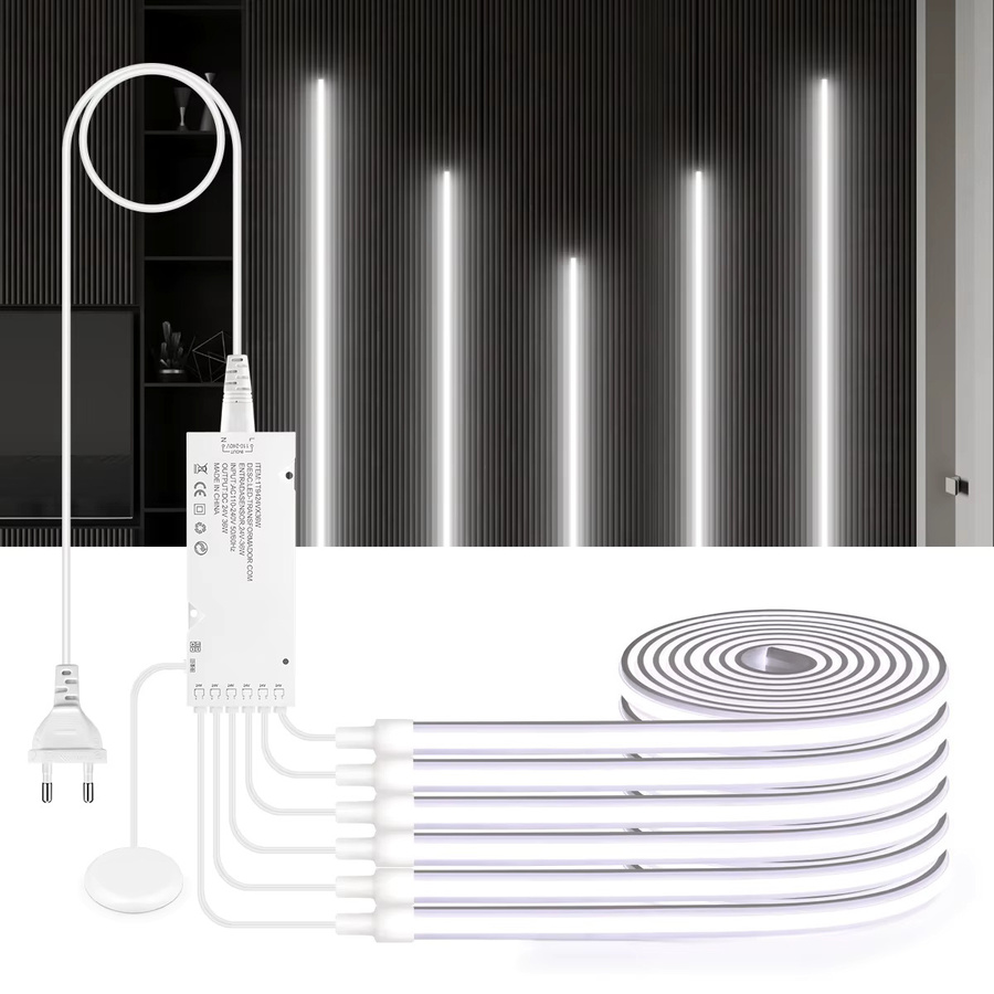 Rybakov Dimmbare COB-LED-Streifen in Warmweiß für Einbau-Hintergrundbeleuchtung und Möbeldekoration - Bild 6