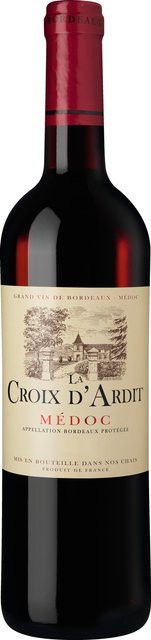 La Croix d'Ardit Rotwein, Médoc, 2023, Cabernet Sauvignon & Merlot, trocken, 0,75 l - Bild 1