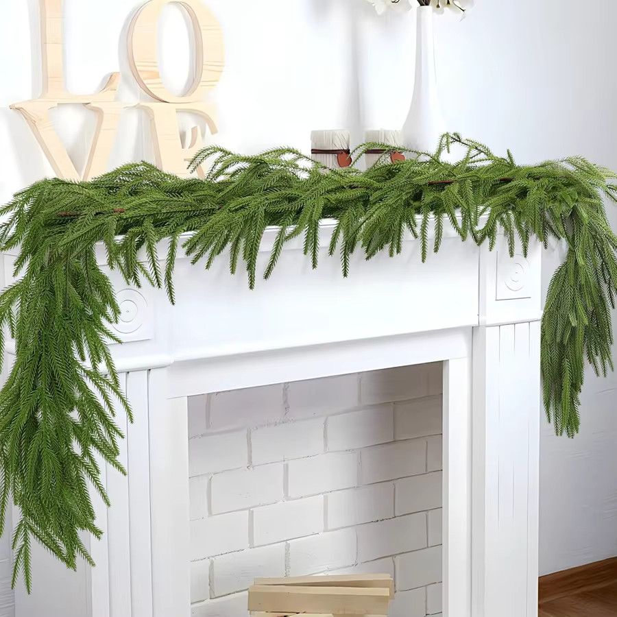 Künstliche Rattan-Ranken von smr in Grün für Weihnachtsbaum, Kranz und Garten-Dekoration - Bild 2