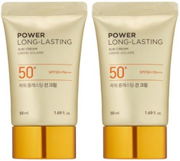 THE FACE SHOP Power Sonnencreme LSF 50+, 2 x 50 ml, Beige - Bild 1