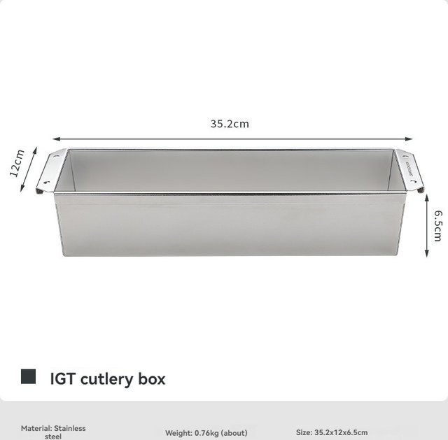 CAMPINGMOON CK-11 Edelstahl Besteckbox in Silber für Camping und Outdoor-Einsätze - Bild 1