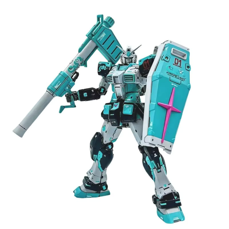 Bandai RG RX-78-2 PB Limited RG Miku Color 2.0, Bausatz, Actionfigur, Roboter, Plastikmodell - Bild 4