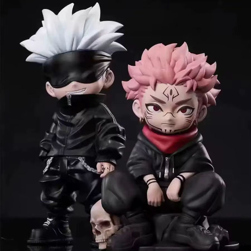 Bandai Jujutsu Kaisen Actionfiguren Satoru Gojo und Sukuna Modellfiguren aus Kunststoff in Schwarz - Bild 2