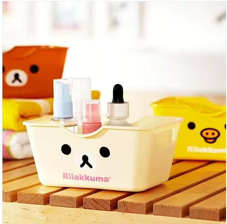 Rilakkuma Aufbewahrungskorb Gelb für Desktop, Snack-Box und Kosmetik zur Organisation von Schreibwaren - Bild 3