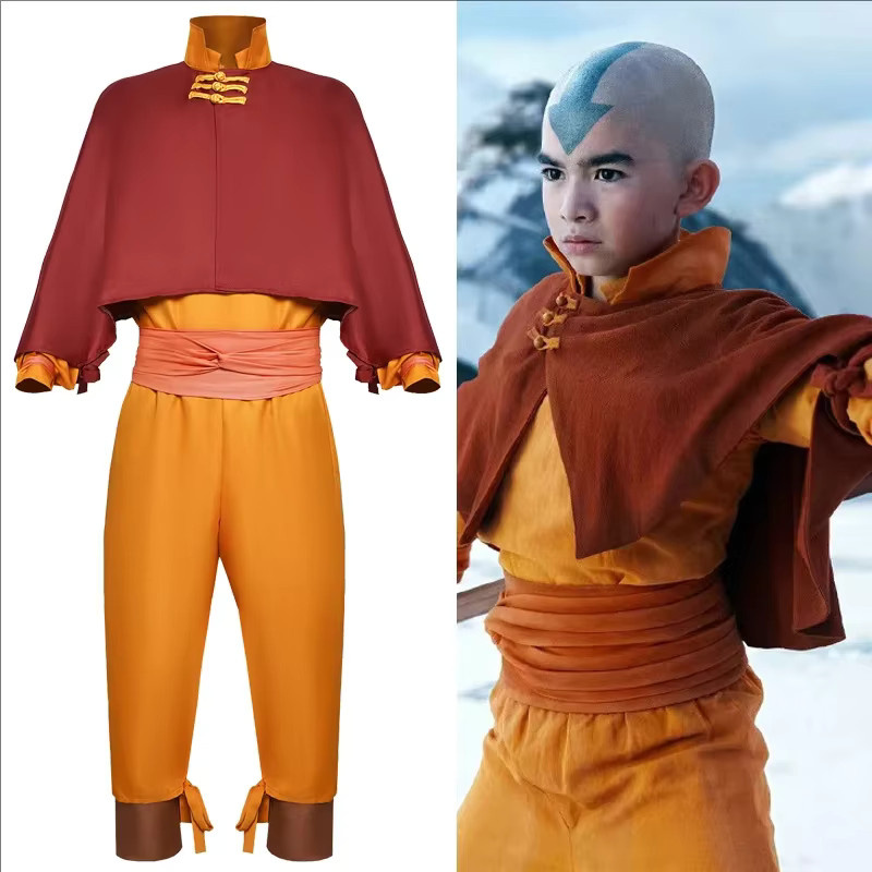 Fantasia Avatar The Last Airbender Aang Cosplay Kostüm, Rollenspiel - Bild 2