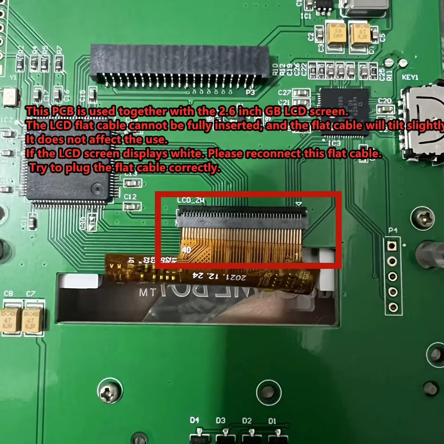 IPS LCD-Bildschirm-Kit mit 2,45 Zoll Display und Flachbandkabel für GameBoy V4.0 in Multicolor - Bild 2