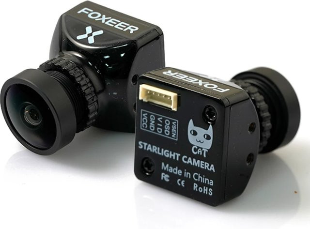 Foxeer CAT4 Mini Micro Cat 4 FPV-Kamera mit 1200TVL Starlight Sensor und geringer Latenz in Schwarz - Bild 1