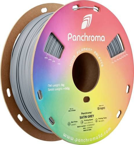 Polymaker Panchroma Satin PLA Filament 1.75mm Grau 1000g - Bild 1
