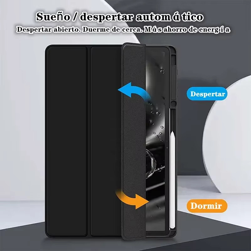 Acryl-Tablet-Hülle für Samsung Galaxy Tab S10 Ultra, S9, S8, S7 FE Plus, S6 Lite, A11 Plus, A9 und A9+ in Schwarz - Bild 2
