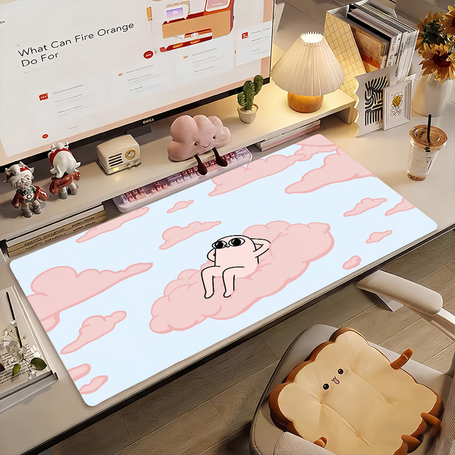Ketnipz Cartoon-Mauspad in Multicolour, rutschfeste Gamer-Schreibtischunterlage für Laptop und Büro - Bild 1