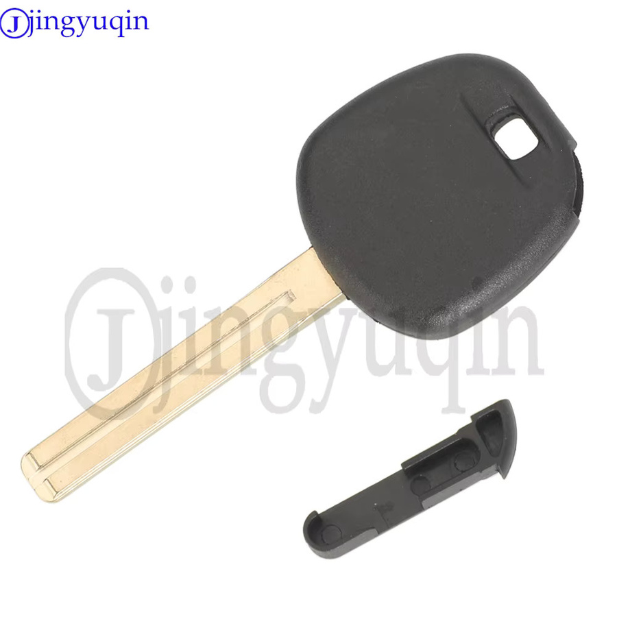 Jingyuqin Auto Transponder Schlüsselhülle für Toyota und Lexus, Long Blade Fob Case Ersatz, Schwarz, ohne Chip, ungeschnitten - Bild 2