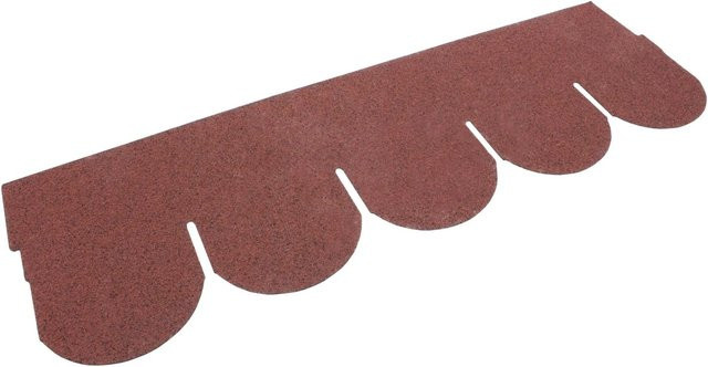 Daprona Bitumen Dachschindeln Biberschwanz in Rot, B/H: 20 x 32 cm, 20 Stück à 1 m - Bild 1