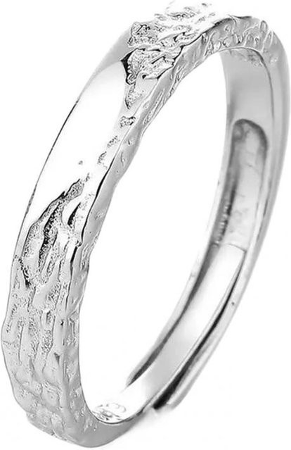 Binchi Keji Travel Statement-Ring, Edelstahl, weiß, Unisex, verstellbar - Bild 1