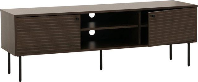 MCW TV-Rack N78 Lowboard im skandinavischen Stil aus Metall und Holz, dunkelbraun, B/T/H: 150 x 40 x 50 cm - Bild 2