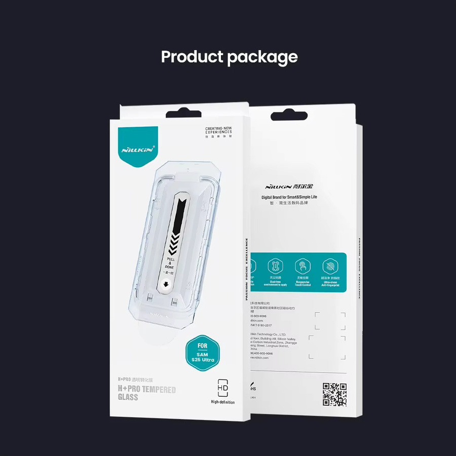 Nillkin H+PRO Anti-Explosions-Displayschutz aus gehärtetem Glas für Samsung Galaxy S26 Ultra, S25 Ultra, S26+, S25 Plus und S25 Edge in Transparent - Bild 5