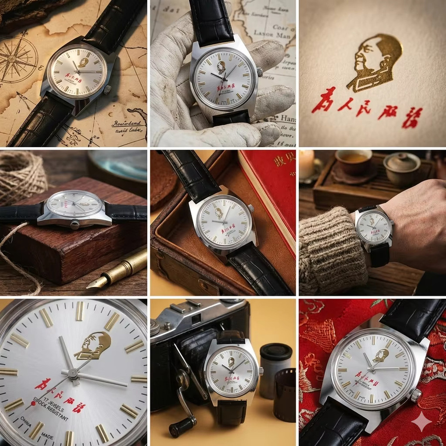 HEIMDALLR Analoguhr, Handaufzug, 36 mm, Leder, Herren - Bild 2