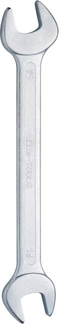 LUX-TOOLS 8-teiliger Gabelschlüssel-Satz aus Chrom-Vanadium in Silber, Ring- und Gabelschlüssel von 6 mm bis 22 mm - Bild 1