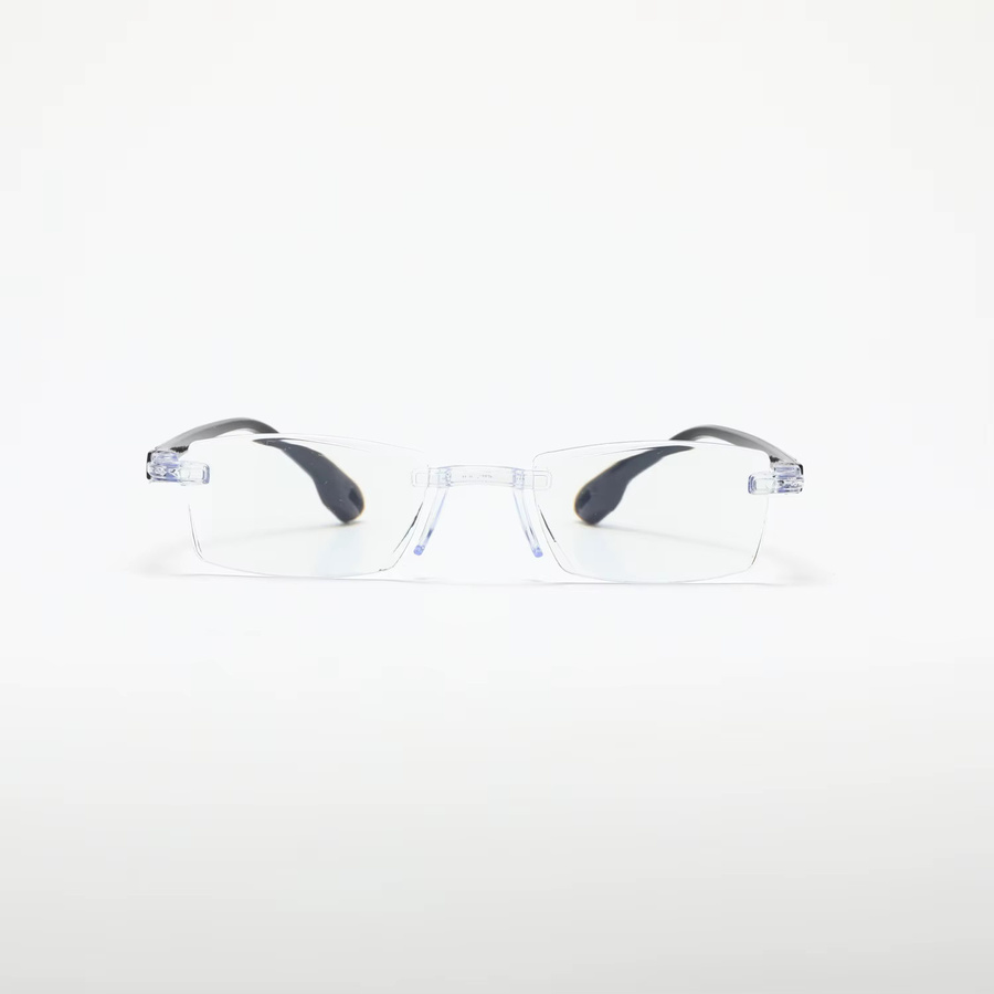 WEIPO Lesebrille, randlos, rechteckig, Metall, Herren - Bild 7