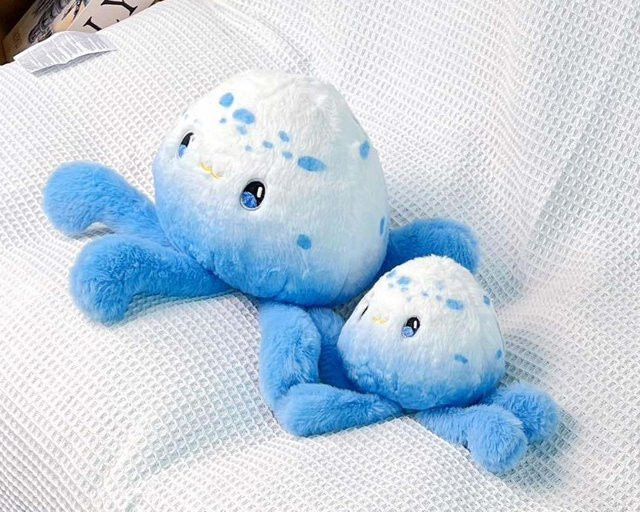 Yiran toy Qualle Tierpuppe, Plüsch, Blau - Bild 1
