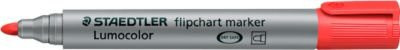 STAEDTLER Lumocolor Flipchartmarker Permanent in Rot mit 2 mm Rundspitze - Bild 1