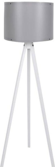 Opviq Stehlampe in Grau und Weiß aus MDF und Polypropylen, B/T/H: 38 x 38 x 145 cm, E27 Fassung - Bild 1